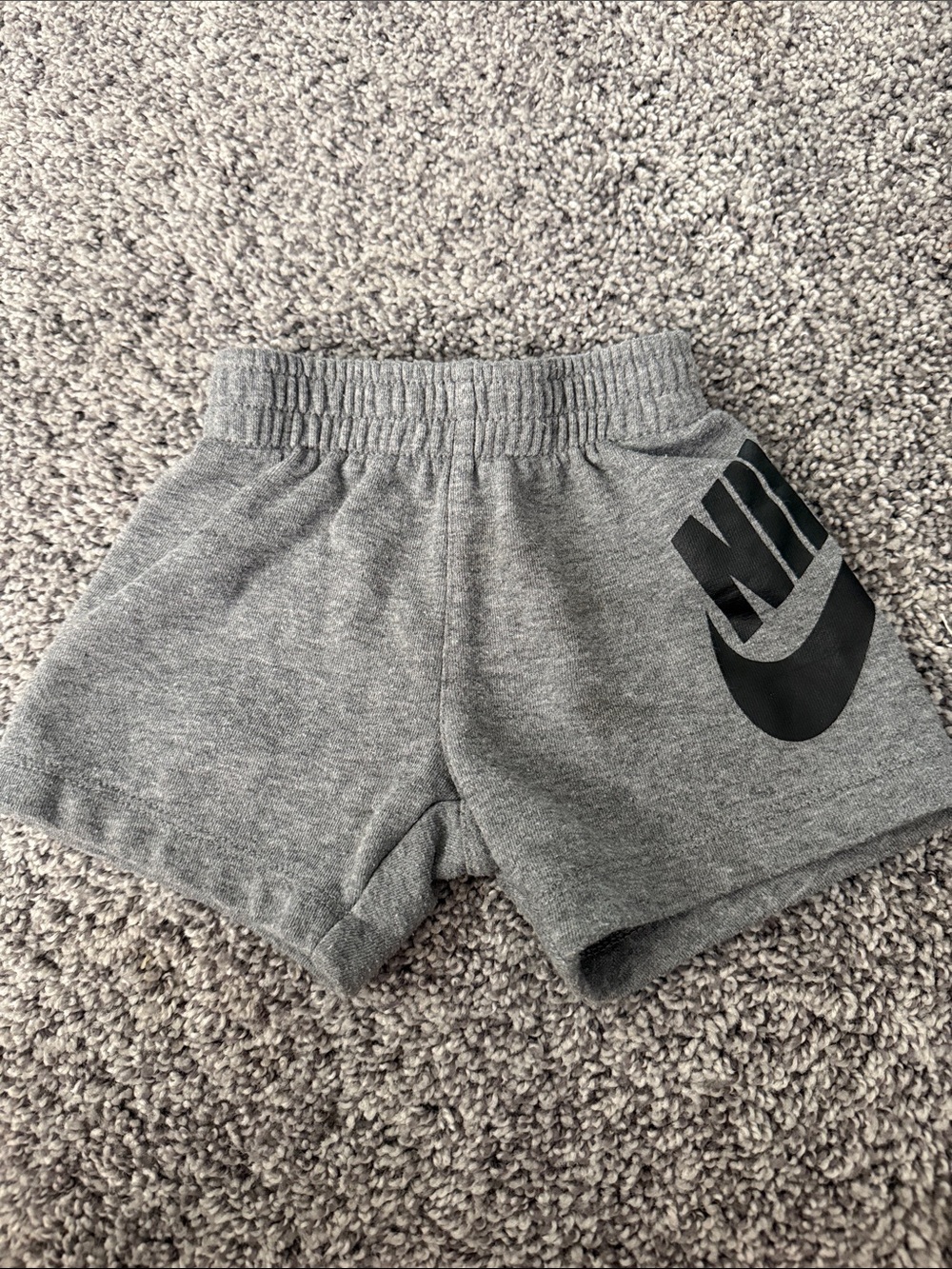 Nike Gray Kids Logo Fleece Shorts